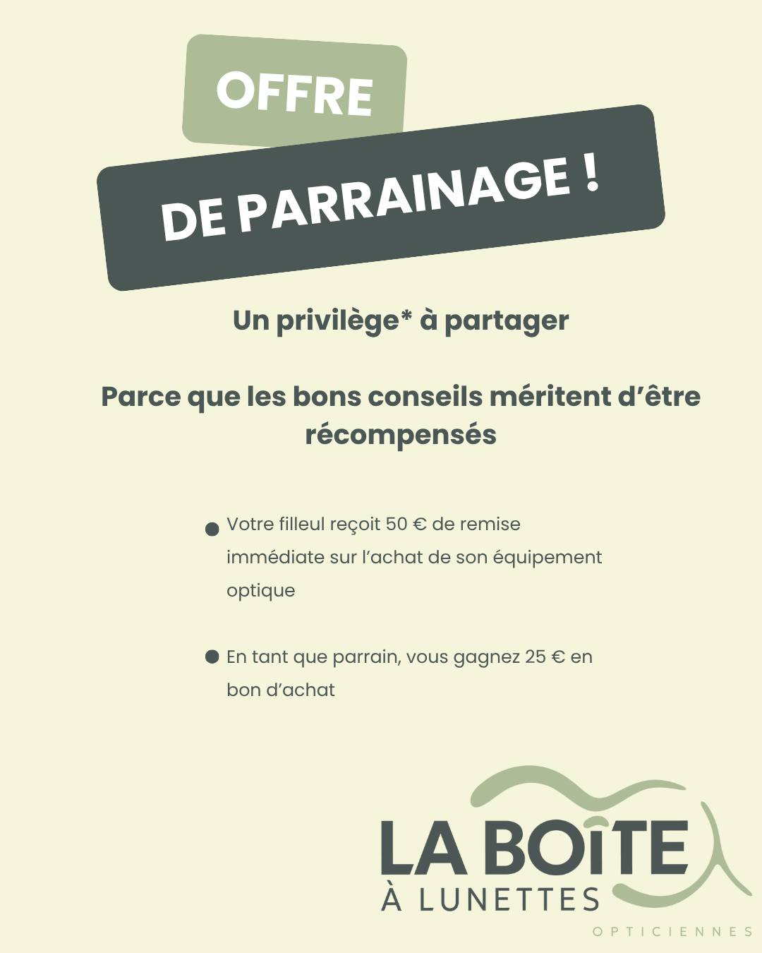 Offre Parrainage